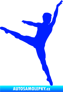 Samolepka Balet tanečník 001 pravá modrá dynamic