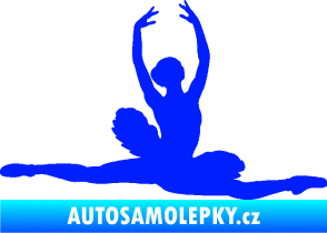 Samolepka Baletka 004 pravá modrá dynamic