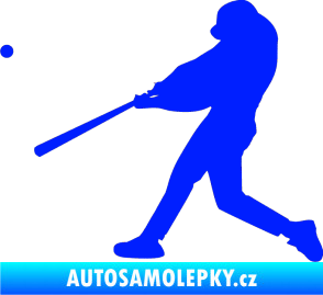 Samolepka Baseball 001 levá modrá dynamic