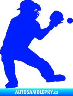Samolepka Baseball 007 pravá modrá dynamic