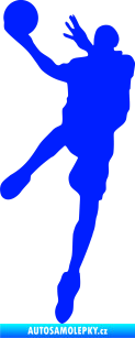 Samolepka Basketbal 006 levá modrá dynamic