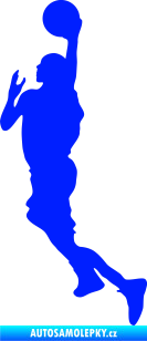 Samolepka Basketbal 007 levá modrá dynamic