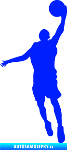 Samolepka Basketbal 009 levá modrá dynamic
