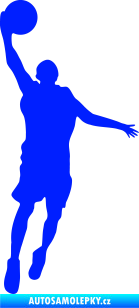 Samolepka Basketbal 009 pravá modrá dynamic