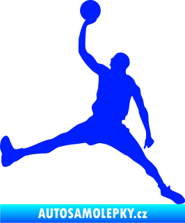 Samolepka Basketbal 016 levá modrá dynamic