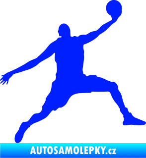 Samolepka Basketbal 002 pravá modrá dynamic