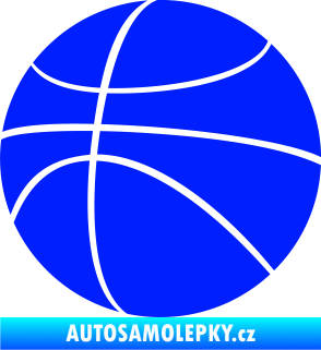 Samolepka Basketbalový míč 001 modrá dynamic