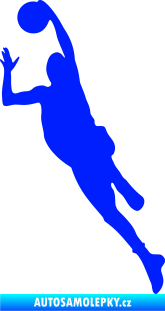 Samolepka Basketbal 003 levá modrá dynamic