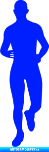 Samolepka Běžec 002 levá modrá dynamic
