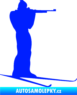 Samolepka Biatlon 001 pravá modrá dynamic
