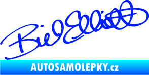 Samolepka Podpis Bill Elliott  modrá dynamic