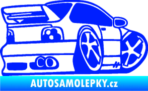 Samolepka BMW e46 karikatura pravá modrá dynamic