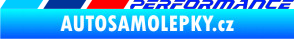 Samolepka BMW M Performance modrá dynamic