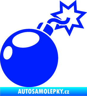 Samolepka Bomba 001 pravá modrá dynamic