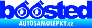 Samolepka Boosted turbo modrá dynamic