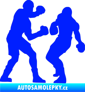 Samolepka Boxeři 001 pravá modrá dynamic