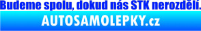 Samolepka Budeme spolu, dokud nás STK nerozdělí modrá dynamic