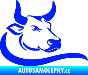 Samolepka Býk 008 pravá modrá dynamic