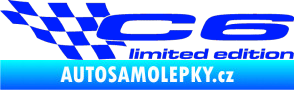 Samolepka C6 limited edition levá modrá dynamic