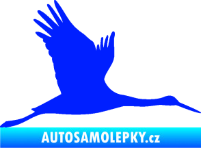 Samolepka Čáp 002 pravá modrá dynamic