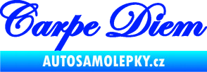 Samolepka Carpe diem nápis užívej dne modrá dynamic