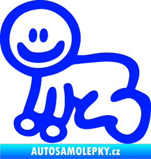 Samolepka Cartoon family mimi chlapeček modrá dynamic