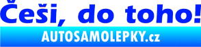 Samolepka Češi do toho! modrá dynamic
