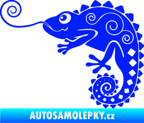 Samolepka Chameleon 004 levá modrá dynamic