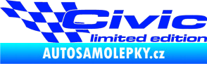 Samolepka Civic limited edition levá modrá dynamic