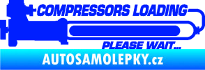 Samolepka Compressors loading pravá modrá dynamic