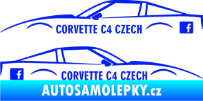 Samolepka Corvette C4 FB modrá dynamic