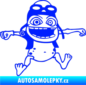 Samolepka Crazy frog pravá modrá dynamic