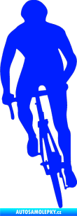Samolepka Cyklista 006 levá modrá dynamic