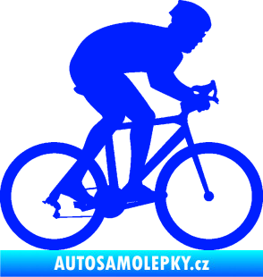 Samolepka Cyklista 008 pravá modrá dynamic