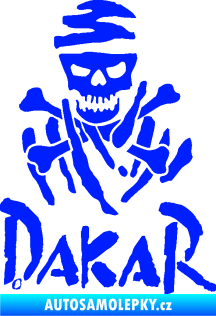 Samolepka Dakar 002 s lebkou modrá dynamic