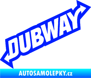 Samolepka Dübway 002 modrá dynamic