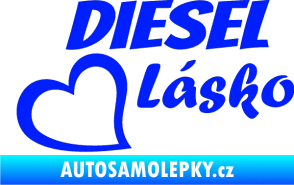 Samolepka Diesel Lásko modrá dynamic