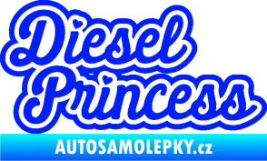 Samolepka Diesel princess nápis modrá dynamic