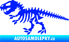 Samolepka Dinosaurus kostra 001 levá modrá dynamic