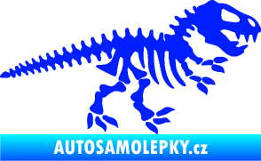 Samolepka Dinosaurus kostra 001 pravá modrá dynamic