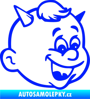 Samolepka Dítě v autě 003 pravá chlapec ďáblík modrá dynamic