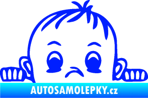 Samolepka Dítě v autě 045 pravá chlapeček hlavička modrá dynamic