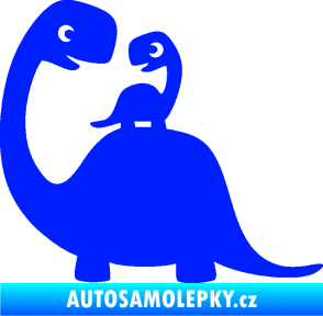 Samolepka Dítě v autě 105 levá dinosaurus modrá dynamic