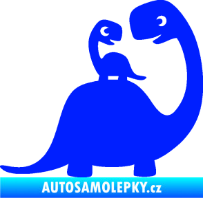 Samolepka Dítě v autě 105 pravá dinosaurus modrá dynamic