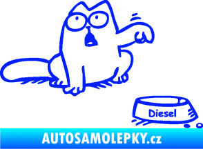 Samolepka Dolej diesel - pravá modrá dynamic