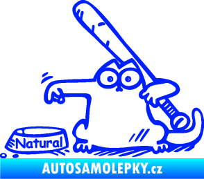 Samolepka Dolej natural levá modrá dynamic