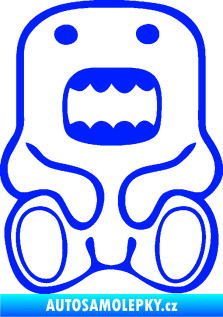 Samolepka Domo 006 sedí modrá dynamic