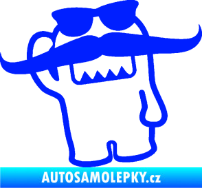 Samolepka Domo 016 levá s knírem modrá dynamic