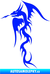 Samolepka Dragon 013 levá modrá dynamic