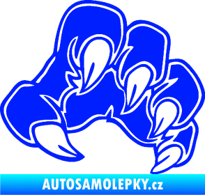 Samolepka Drápy 001 pravá modrá dynamic